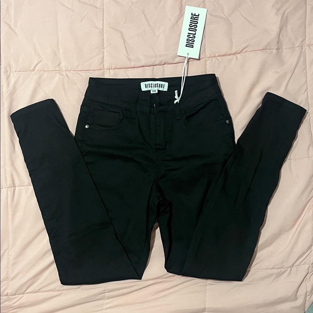 Black Long Cargo Pants